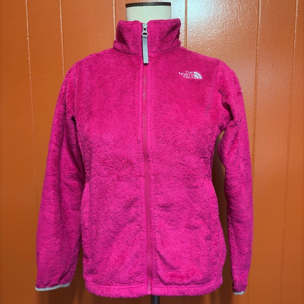 The North Face Hot Pink Full-Zip Plush Fleece Jacket